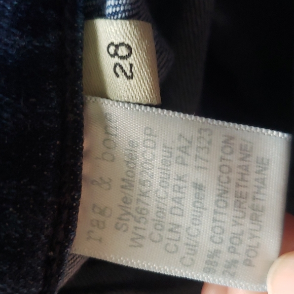 Rag & Bone 10 Inch High Waist Capri Jeans - Picture 6 of 11